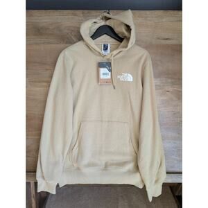 The North Face Hoodie Mens Medium Tan Fleece Lined Regular Fit Long Sleeve NWT
